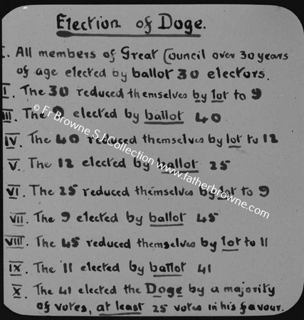 ELECTION OF DOGE PROCEDURE